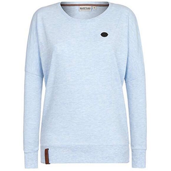 NWT NAKETANO Analbella Dropped Shoulder Sweatshirt Light Blue XL - Picture 7 of 7